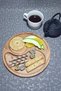 Wooden Beech Snack Bowl - Breakfast and Service - Presentation Plate Kz1010 Kzf1010