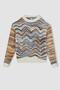 Girl's Patterned Crew Neck Sweater - 5