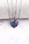 Sodalite Natural Stone Heart Necklace