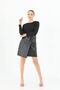 X Modapo Women's Chain Detailed Skirt Side Leather Mini Office Dress - 3
