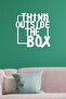 ديكور حائط "think Outside The Box" - زخرفة، لوحة زخرفية خشبية - 2