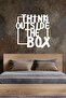 ديكور حائط "think Outside The Box" - زخرفة، لوحة زخرفية خشبية - 3