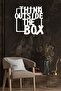 ديكور حائط "think Outside The Box" - زخرفة، لوحة زخرفية خشبية - 5