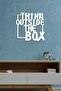 ديكور حائط "think Outside The Box" - زخرفة، لوحة زخرفية خشبية - 6