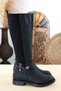 1437 Rubber Sole Long Boots - 3