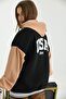 Unisex Hooded Back Embroidery College Jacket - 8