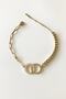 Zircon Stone Two Ring Double Model Chain Steel Bracelet
