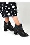 22-b17 Skin Black Moonlight 5 Cm Heeled Women's Boots - 3