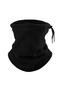 Women Men Fleece Neck Collar Winter Drawstring Beanie Thermal Warm Unisex