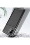 Case Carbon Pattern Lux  for Samsung Galaxy A91 (S10 Lite) Silicone + Glass Screen Protector - 3