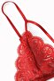 Women's Red Special Production Lace Bra Panty Set - 3