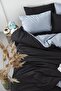 Black Gray Single Double Sided Duvet Cover Set