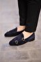 Men's Navy Blue Double Buckle Neolit ​​Sole Shoes