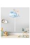 Cute Whale Watercolor Children's Room Height Gauge Wall Sticker