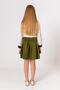 Girl's Diver Fabric Pleated Khaki Skirt - 4
