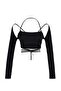 Black Piping Detailed Blouse TPRAW23BZ00028 - 7