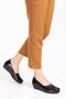 Women's Black Genuine Leather Orthopedic Shoes