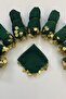 Green Chiffon Bride Groom Halay Handkerchief, Gift Handkerchief 10 Pieces, Wedding Henna Circumcision Engagement Circumcision - 3