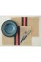 Softy Braid Paper Placemats (Pack of 2), 30x47 cm, Red