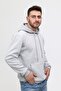 Gray Three Thread Unisex Hooded Kangaroo Pocket Sweatshirt - 5