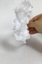 White Chiffon Floral Satin Plated Wedding Wedding Engagement Bridal And Girl's Crown - 4