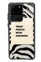 Samsung S20 Ultra Zebra Motto Design Glossy Phone Case