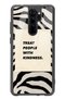 حافظة هاتف لامعة لهاتف Xiaomi Redmi Note 8 Pro بتصميم Zebra Motto