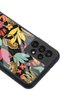 Samsung A-13 Glossy Phone Case with Floral Cats Design - 3