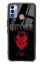 غلاف هاتف لامع بتصميم ناري لهاتف Tecno Spark 7t Witcher 3