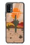 P13 Blue Max Pro Lite 2022 Retro Cactus Sun Design Glossy Phone Case