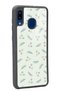 Samsung A20 Glossy Phone Case with Green Leaf Design - 2