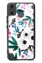 غلاف هاتف لامع بتصميم زهرة بيضاء لهاتف Tecno Spark 6 Go