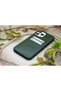 Apple iPhone 13 Pro Max Compatible Real Leather Crocco Pattern Handmade Phone Case with Credit Card Compartment - 6