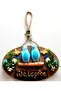 Blue Bird Floral Welcome Written Door Ornament