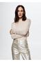 Metallic Look Trousers - 5