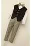 Boy's Baby Vest - Shirt - Bow Tie Trousers Set Salopet Trousers 0-5 Years - 4