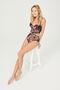 Floral Corseted High Waist Bra Set 668 - 4