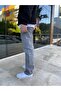 Gray Straight Long Leg Jeans - 2