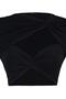 Black Crop Lined Blouse with Window/Cut Out Detail TPRAW23BZ00030 - 7