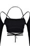 Black Piping Detailed Blouse TPRAW23BZ00028 - 8