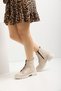 Tied Zippered Non-Slip Sole Skin Cream Color Women's Boots - 2