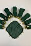 Green Chiffon Bride Groom Halay Handkerchief, Gift Handkerchief 10 Pieces, Wedding Henna Circumcision Engagement Circumcision - 5