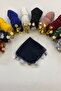 Navy Blue Chiffon Bride Groom Halay Handkerchief, Gift Handkerchief 10 Pieces, Wedding Henna Circumcision Engagement Circumcision - 5