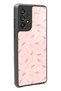 Samsung A73 Glossy Phone Case with Powder Leaf Design - 2