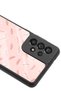 Samsung A73 Glossy Phone Case with Powder Leaf Design - 3
