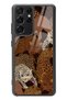Samsung S-21 Ultra Glossy Phone Case with Leopard Design