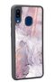 Glossy Phone Case for Samsung A30 Fuchsia Marble Design - 2