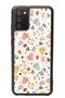 Samsung A-02S White Bindan Designed Glossy Phone Case