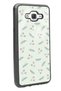 Samsung J7 Glossy Phone Case with Green Leaf Design - 2
