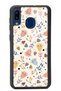 Samsung A30 White Glossy Phone Case with Bindan Design